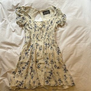 Reformation mini dress - white and blue - 2